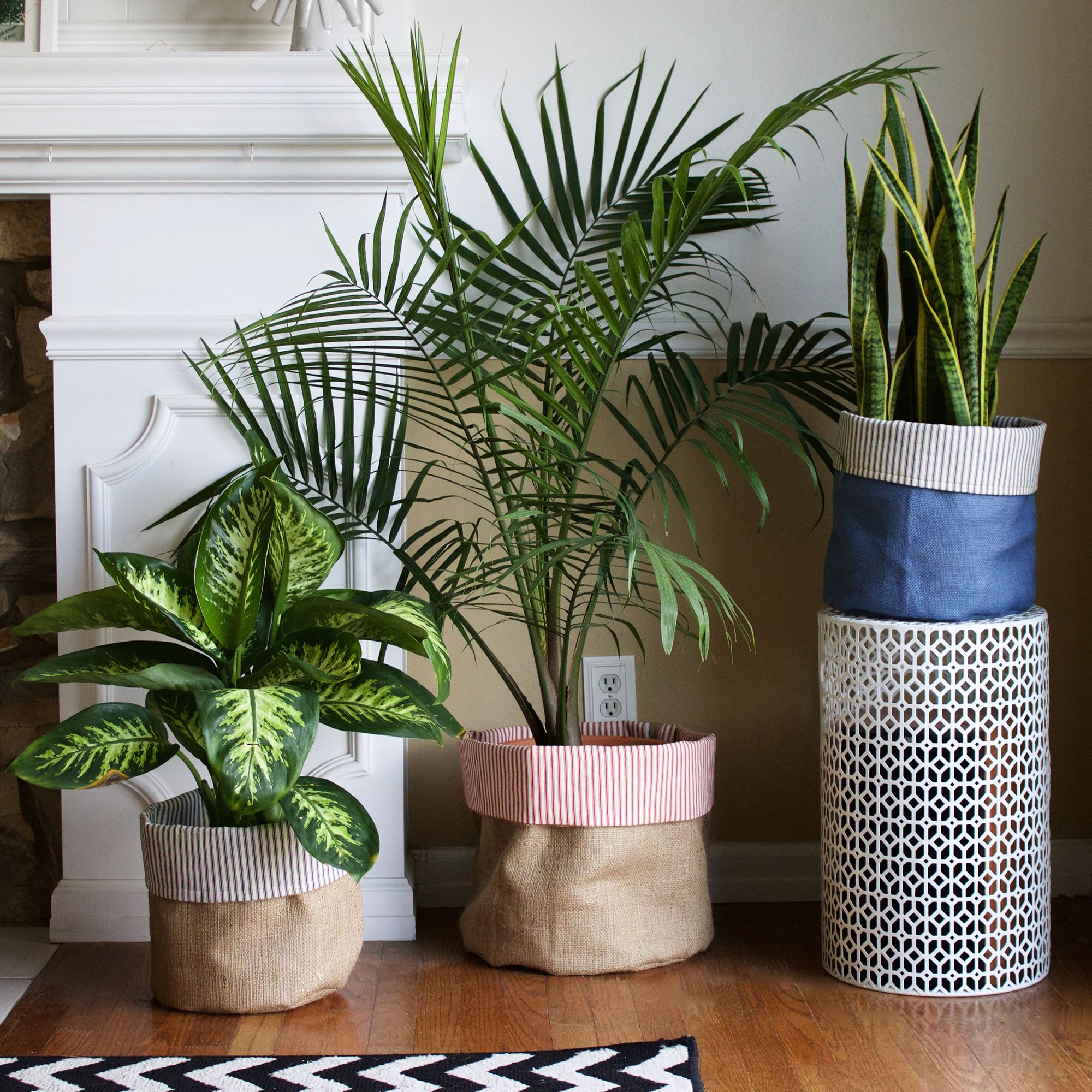 How to Make Fabric Planters