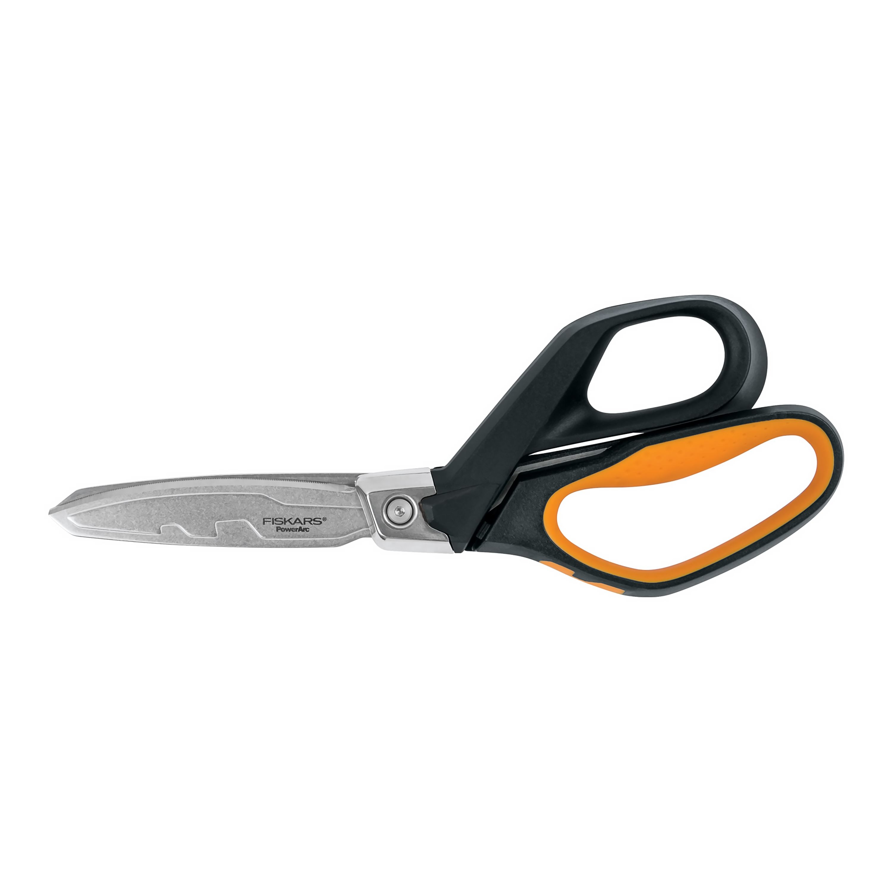  Fiskars Pro PowerArc Shears - 10 Heavy Duty Scissors -  Building and Construction Tools - Orange/Black : Office Products